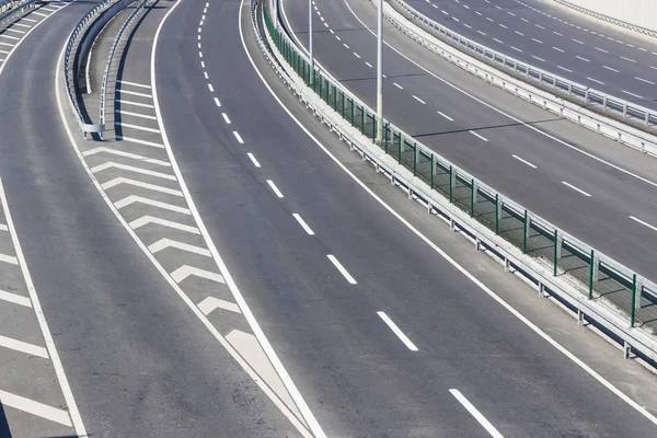 Multiband asfalt track verwijderd — Stockfoto