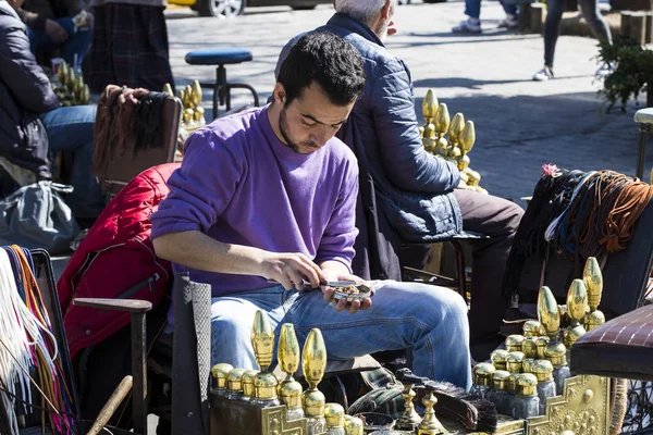 Limpiadores de calzado en la ciudad de Estambul en Turquía —  Fotos de Stock