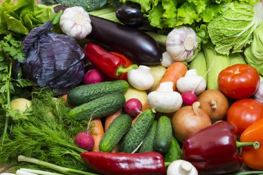 Taze sebzelerin arka planı