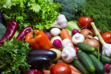 Taze sebzelerin arka planı