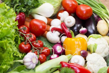 Taze sebzelerin arka planı