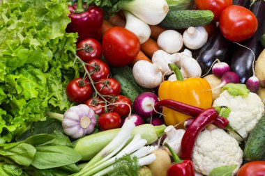 Taze sebzelerin arka planı