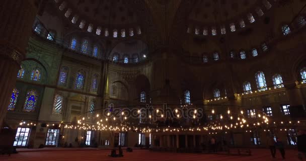 Modrá mešita Turecko je součástí Unesco — Stock video
