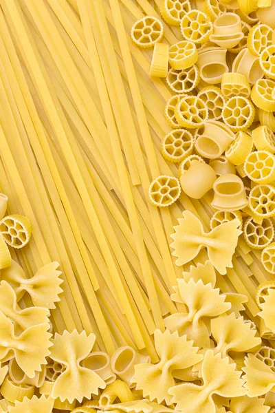 Textura de fundal a pastelor spaghete crude — Fotografie, imagine de stoc