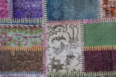 Eski bir parça halı doku