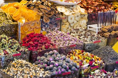 Şeker ve baharat üzerine Mısır Çarşısı 