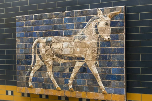 Elementen van de oudheid van de Babylonische muur — Stockfoto