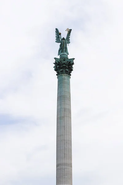 Praça dos Heróis Húngaros Budapeste — Fotografia de Stock