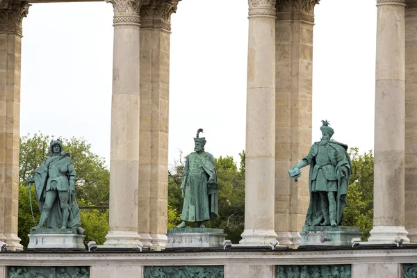 Náměstí hrdinů Maďarská Budapešť — Stock fotografie