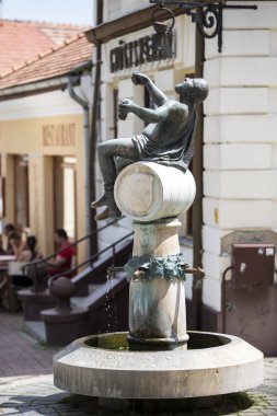 Ortaçağ şarap kasaba, Tokaj Macaristan il sokaklarında