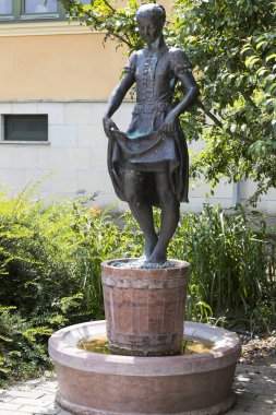 Ortaçağ şarap kasaba, Tokaj Macaristan il sokaklarında