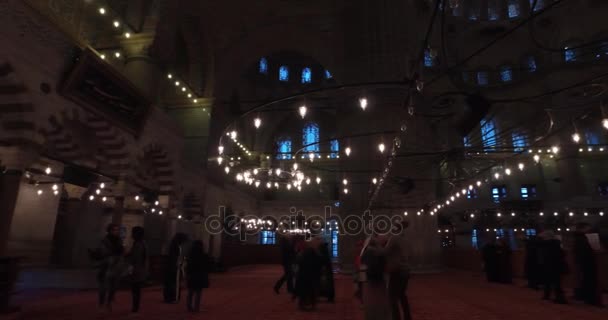 Blue Mosque Turcja znajduje się w Unesco — Wideo stockowe