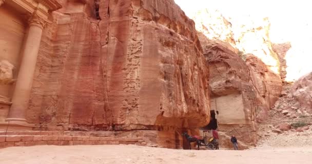 Complejo turístico de la antigua ciudad de Petra — Vídeos de Stock