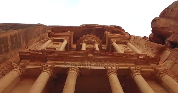 Туристичний комплекс стародавніх місто Петра — стокове відео
