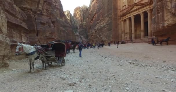 Complexo turístico da antiga cidade de Petra — Vídeo de Stock