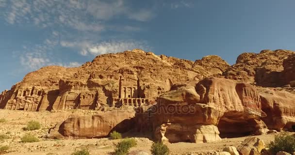 Complejo turístico de la antigua ciudad de Petra — Vídeos de Stock