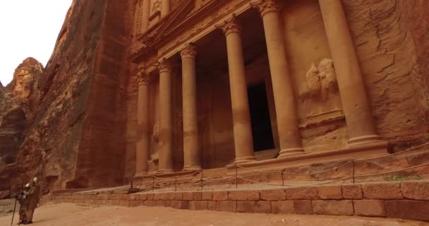 Tourist complex of the ancient city of Petra — Stock Video