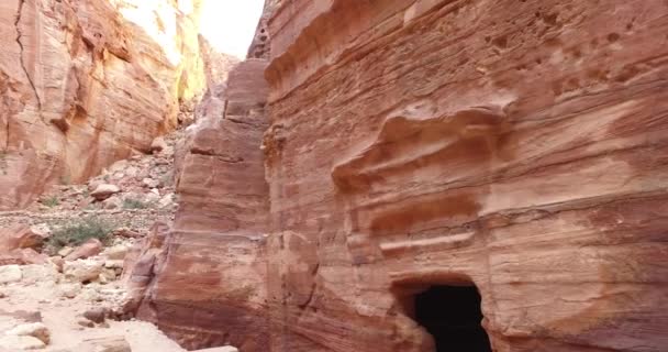 Tourist complex of the ancient city of Petra — Stock Video