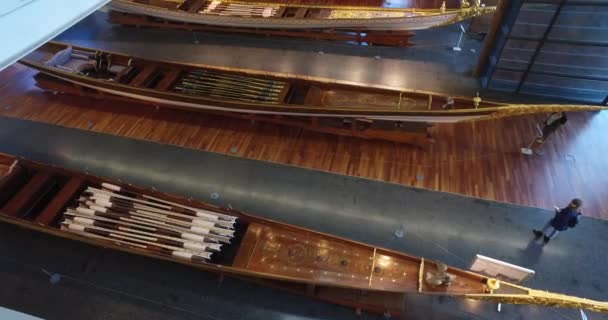 海事博物馆在伊斯坦布尔刺伤古船土耳其苏丹 — 图库视频影像