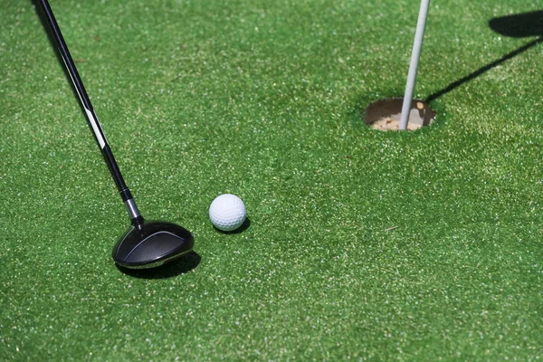 Vara de bola no campo de golfe — Fotografia de Stock