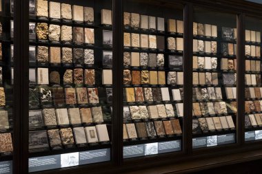  Sergiler ve sergi içinde Doğal Tarih Müzesi, Viyana.