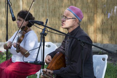Geleneksel halk St. Istvan ve halk esnaf ile Macaristan hlet ilk adil. Budapeşte. Macaristan