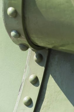 Köprü inşaatı perçin eklemlerin metal parçalar