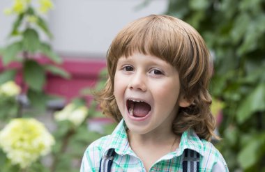 Bir çocuğun portresi.