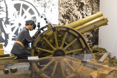 Tarihsel sergiler ve savaş konulu kompozisyonlar Macar ordusunun askeri Tarih Müzesi. 