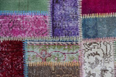 Eski bir parça halı doku