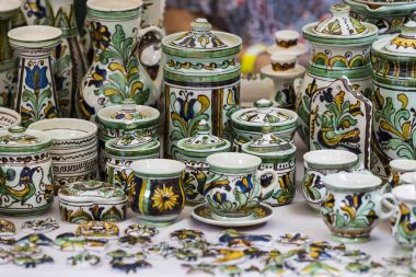 Geleneksel halk Saint Istvn ve halk ustaları ile Macaristan ekmek ilk adil. Budapeşte. Macaristan 