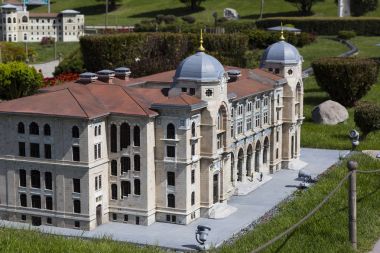 Miniaturk, Istanbul, Türkiye. Antik Dünya Mimarlık kopyalarını minyatür 