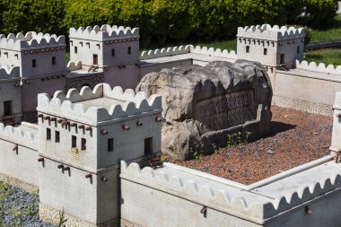 Miniaturk, Istanbul, Türkiye. Antik Dünya Mimarlık kopyalarını minyatür 