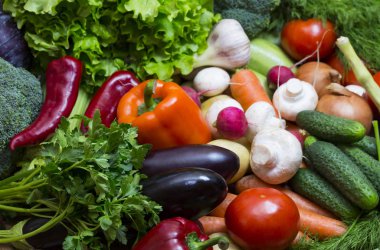 Taze sebze arka plan yakın çekim