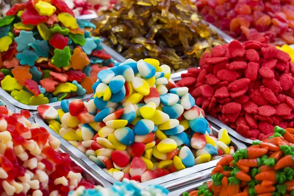 Background Colored Jelly Sweets Shot Close — Stock Photo, Image