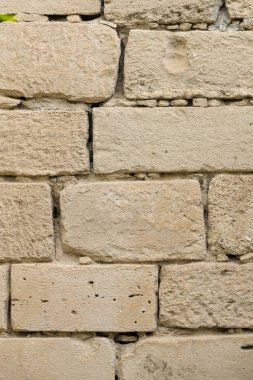 Taş eski duvar arka plan ile büyük ölçekli taş yakın çekim