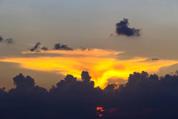 Tle Nieba Chmury Różnych Kolorach — Zdjęcie stockowe