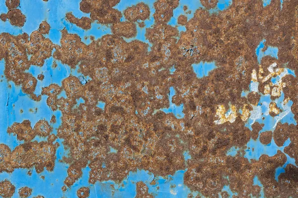 Hintergrund Aus Rostigem Metall Mit Verstrahlter Farbe — Stockfoto