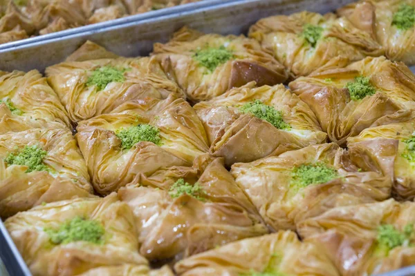 Oriental Sweets Baked Market Close Photo — Stock Photo, Image