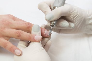 Kadın tırnaklar manikür Salonu, efendinin eser süreci