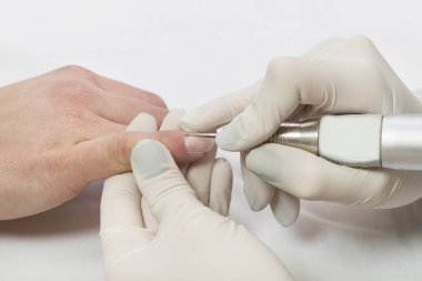 Kadın tırnaklar manikür Salonu, efendinin eser süreci