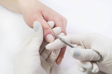 Kadın tırnaklar manikür Salonu, efendinin eser süreci