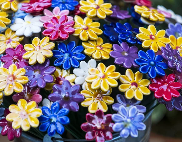 Традиційні Угорські Керамічні Квіти Прикрасити Інтер Сад Квіткові Горщики — стокове фото
