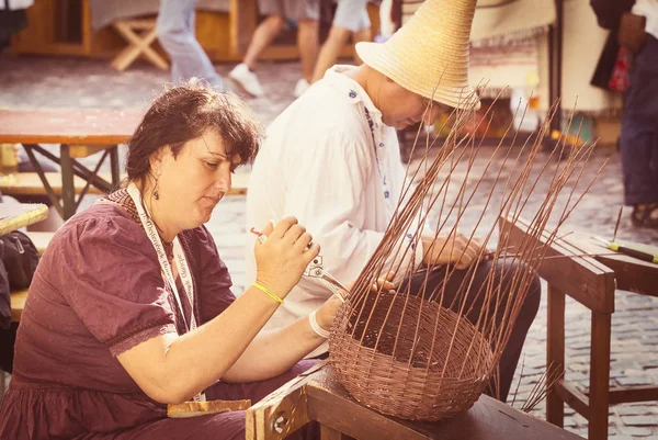 Budapest Hungría Agosto 2017 Feria Folclórica Tradicional Honor San Esteban — Foto de Stock