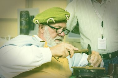 Budapeşte, Macaristan - 20 Ağustos 2017: geleneksel halk St. Istvan ve halk esnaf ile Macaristan hlet ilk adil. Budapeşte. Macaristan