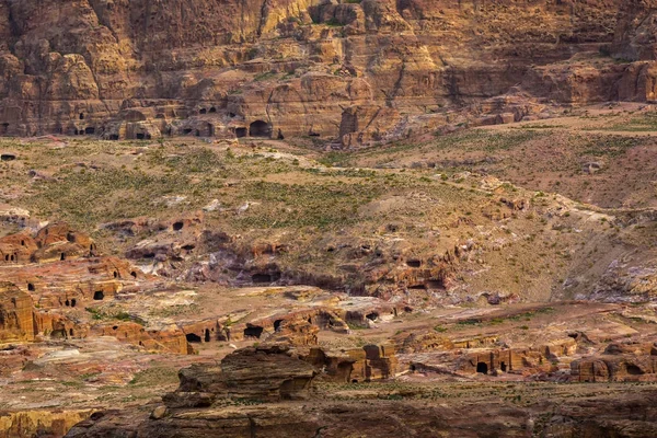 Gamla Övergivna Rock Staden Petra Jordanien Turistattraktion — Stockfoto