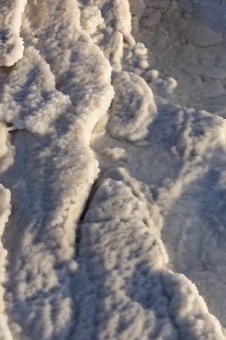 Ölü deniz tuzu taşlar beyaz kristaller mevduat 