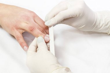 Kadın tırnaklar manikür Salonu, efendinin eser süreci