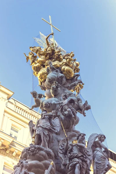 Agosto 2017 Vienna Austria Elementi Architettonici Della Colonna Della Peste — Foto Stock