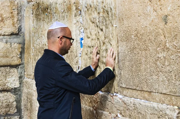예루살렘 이스라엘 2017 순례자는 유대인의 성지와 기독교인의 신앙의 — 스톡 사진